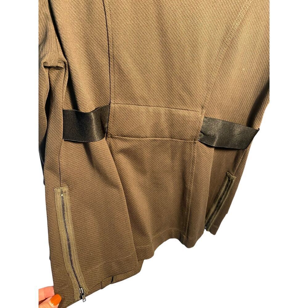 Women's Cabi Moto Olive Green Jacket Size Small - Picture 3 of 5